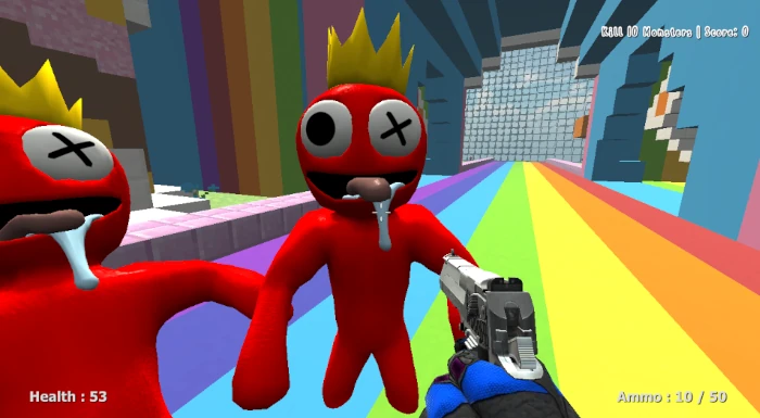 Rainbow Survival shooting game